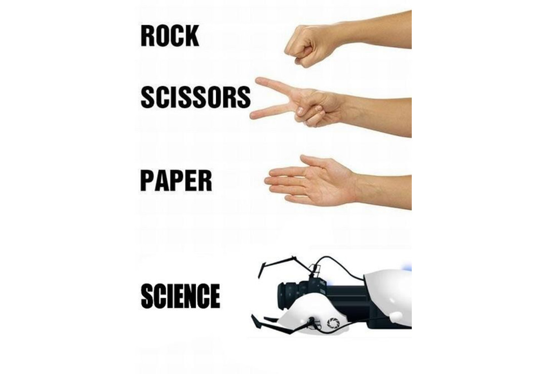Rock, Paper, Scissors, Science.