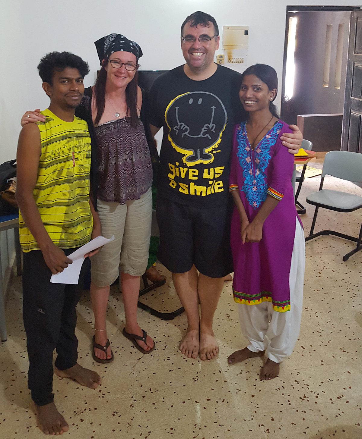 The obligatory group photo. Left to right: Gopi, Hazel, Robert & Neeta. Picture by Ian Russell